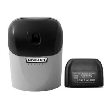 Hobart salt alarm and water softener device for the best water heating and treatment solutions.