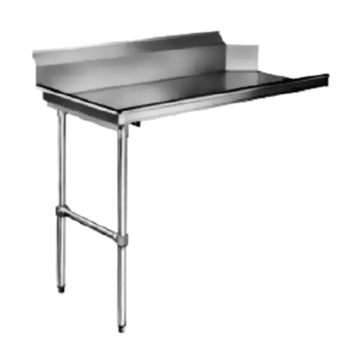 Clean Dishtables for efficient kitchen organization in a stainless steel design.
